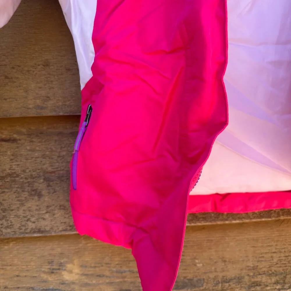 Champion Girls Hooded Insulated Jacket S (6-6X) Pink & Purple Polyester Shell Li - Picture 7 of 9